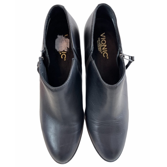 Vionic Orthaheel Taber Block Heel Booties - Picture 10 of 16